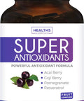 Super Antioxidant Supplement Powerful Super Food Antioxidants Blend Acai Berry Goji Berry Pomegranate Trans Resveratrol Natural Herbal Fruit Formula Skin Care 60 Capsules