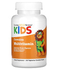 California Gold Nutrition Chewable Multi-Vitamin For Children, Assorted Fruit Flavors, 180 Vegetarian Tablets