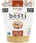Wholesome Yum Besti Natural Brown Sugar Substitute - Keto Brown Monk Fruit Sweetener Blend With Allulose (No Erythritol) - Non GMO, Zero Carb, Zero Calorie, Sugar Free, No Aftertaste (12 oz)
