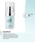 e.l.f. Hydrating Face Primer Lightweight Long Lasting Creamy Hydrates Smooths Fills in Pores and Fine Lines Natural Matte Finish Infused with Vitamin E 0.47 Oz