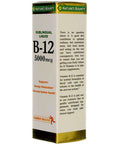Nature's Bounty B-12 5000 Mcg Sublingual Liquid Energy Health 2 Oz ( Pack Of 4)