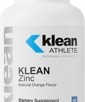 Klean Athlete Klean Zinc Support For Immune System Function Nsf Certified For Sport 100 Chewable Tablets Natural Orange Flavor