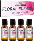 Premium Grade Fragrance Oil- Floral Euphoria- Gift Set 6/10ml,Forget me not, Plumeria, Jasmine, Lilac, Sweet Pea, Gardenia