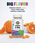 KAL Vitamin C-Rex Kids' Gummies, Vitamin C Gummies for Kids, Healthy Immune, Bone, Muscle & Skin Support Vitamin C Gummy, Vegan, Gluten , 60 Day , 30 Servings, 60 Gummies