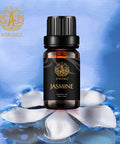Aromatherapy Essential Oils, 100% Pure Essential Oils Jasmine Scent for Diffuser, Humidifier, Massage, Aromatherapy, Skin & Hair Care, Jasmine Aromatherapy Essential Oils 0.33 oz - 10ml