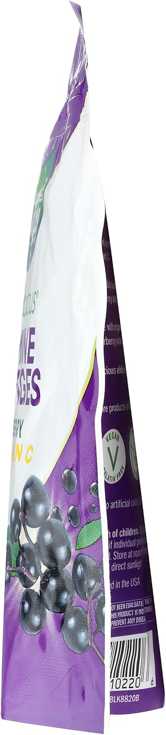 NatureS Way Sambucus Organic Zinc Lozenges Elderberry And Zinc Lozenges With Vitamin C Organic Berry Flavored 24 Lozenges