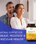 Breast D by Pure Essence - Natural Supplement for Estrogen Balance, Hormonal Acne, and Menopause Support with Vitamin D3 , Calcium, Green Tea & Lycopene - 30 Capsules