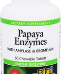 Natural Factors Papaya Enzymes Promotes Healthy Digestion 60 Chewable Tablets