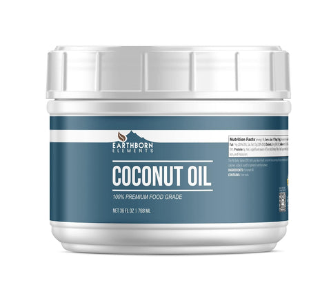Earthborn Elements Coconut Oil (1 Gallon), Non-Hydrogenated, Food Grade, Always Pure (128 Fl Oz)