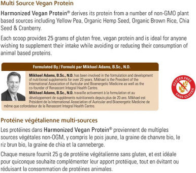 Progressive Harmonized Vegan Protein Powder Supplement - Unflavoured, 350 g | Source of essential and non-essential amino acids, fibre, EFAs and antioxidants