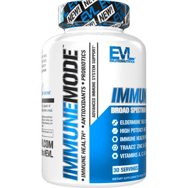 Evlution Broad Spectrum Immune Support Supplement Nutrition Immunemode Immunity Support Supplement with Super Potent Elderberry with Zinc and Vitamin C for Wellness - Vegan and