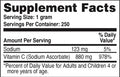 Health Thru Nutrition Sodium Ascorbate VitaminC Powder Pure Buffered Non Acidic NonGMO Gluten Free 250g 8.8oz