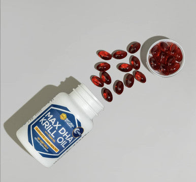 NATURAL STACKS Antarctic Krill Oil 1000mg Softgels - 60 ct. Fish Oil Supplements for Cardiovascular & Immunity Support - Krill Oil Supplement for Brain Health with Potent Antioxidant
