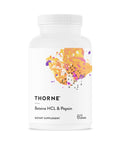 Thorne - Betaine Hcl & Pepsin - Digestive Enzyme & Hydrochloric Acid Supplement For Protein Digestion & Occasional Gas Or Bloating Relief - Third-Party Certified - Gluten & Dairy-Free 225 Capsules