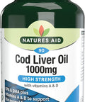 Natures Aid 1000mg High Strength Cod Liver Oil - Pack of 90 Capsules (Packaging May Vary)