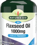 Natures Aid Flaxseed Oil Softgel Capsules 90 x 11.11 mg