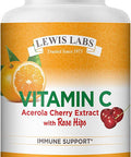 Vitamin C with Rose Hips Acerola Cherry 1000mg Pure Vitamin C Ascorbic Acid Supplement for Immune System Cardiovascular Support Healthy Skin NonGMO Gluten Vitamins 1 180 Capsules