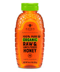 Nate's Organic 100% Pure, Raw & Unfiltered Honey - USDA Certified Organic - 16oz. Squeeze Bottle