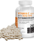 Bronson Vitamin C 1000 Mg With Rose Hips Sustained Release, 250 Tablets