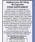 Halibut Liver Oil - 90 Capsules