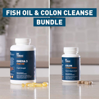 Dr. Tobias Omega 3 Fish Oil and Colon 14 Day Cleanse for Improved Digestion and Overall Health