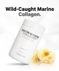 Codeage Biotin Marine Collagen Peptides - Wild-Caught Marine Collagen Types I & III 10000 mcg Biotin Vitamins C & E Hyaluronic Acid Amino Acids Fruit and Herb Blend Non-GMO - 120 Capsules