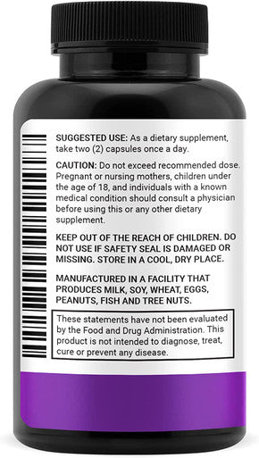 High Purity Resveratrol Capsules - 98% Trans-Resveratrol - Reservatrol Supplement - 60 Capsules