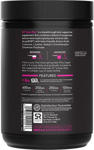 Keto PlusA Exogenous Ketones with goBHBA 30 Servings Keto Electrolyte Powder for Hydration Energy Focus Ketosis Keto Vegan Friendly Fruit Punch