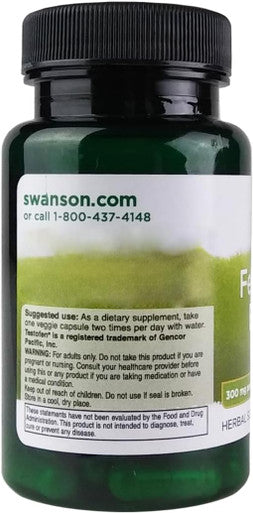 Swanson Testofen Fenugreek Extract - Ayurvedic Herbal Supplement Promoting Health for Men and Women - (60 Veggie Capsules 300mg Each) 2 Pack