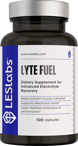 LES Labs Lyte Fuel Electrolyte Replacement Endurance Performance Muscle Cramping Keto Support Magnesium Zinc Potassium Chromium 100 Capsules