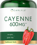 Carlyle Cayenne Pepper Capsules 600Mg | 350 Pills | Non-Gmo, Gluten Free Supplement