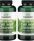 Swanson Broken Cell Wall Chlorella 500 mg 360 Tabs 2 Pack