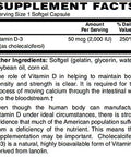Bariatricpal Vitamin D3 50Mcg (2000 Iu) Easy Swallow Vegetarian Softgels (250 Count)