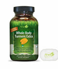 Irwin Naturals Whole-Body Turmeric Extra 60 Liquid Softgels Bundle With A Pill Case