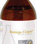 Biotics Research Biomega 3 Liquid Highly Concentrated Omega 3 Fish Oil Liquid Sustainably Sourced Traceable Pure 2490 mg of EPA DHA Omega 3 Fatty Acids per TSP 1050 mg DHA 7 Fl Ounces 200ml 40 SVG
