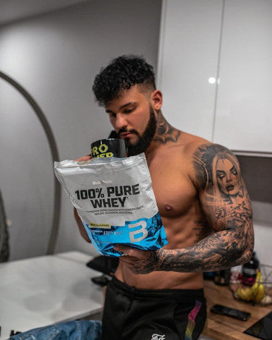 BioTechUSA 100% Pure Whey Protein Complex with Added Amino acids and sweeteners, Gluten , Palm Oil , 1 kg, Chocolate-Peanut Butter