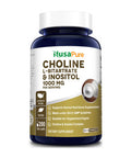 NusaPure Choline & Inositol 1000mg - 200 Veggie Caps (100% Vegetarian, Non-GMO & Gluten-Free)