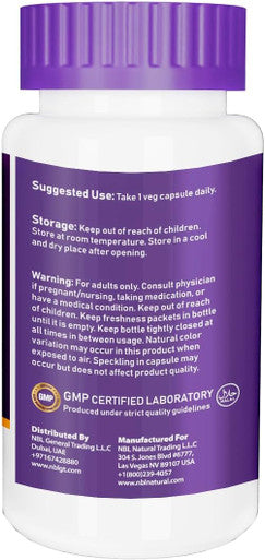 Nbl Natural NBL Natural NAC (N-Acetyl Cysteine) 600 mg with Selenium & Molybdenum 100 Veg Capsules