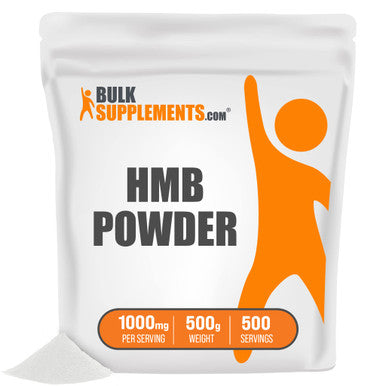 BulkSupplements HMB Powder (-Hydroxy -Methylbutyrate) - HMB Supplement for Muscle Recovery & Endurance - Calcium HMB - 1000mg (500 Grams - 1.1 lbs)