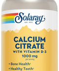 Solaray - Calcium Citrate with Vitamin D-3, 1000mg, 240 Counts