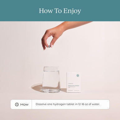 CYMBIOTIKA H2 Molecular Hydrogen Water Tablets with Magnesium, Energy Boost, Gluten Free, Keto Antioxidant Drink, Fast Dissolving Supplements, Helps Fight Inflammation & Stress 30 Tablets, 12 ppm