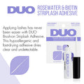 DUO Rosewater Biotin Striplash Adhesive Clear 5 g/net wt 0.18 oz 2Pack