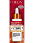 L'Oreal Paris Revitalift Derm Intensives Derm Grade 12% Vitamin C + E + Salicylic Serum 1.0 Fl. Oz. 0.32 Pounds