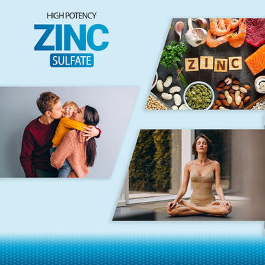 P Puregen Labs Zinc 220Mg [High Potency] Supplement Zinc Sulfate For Immune Support System 100 Tablets