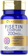 Carlyle Fisetin Complex | 200Mg | 90 Capsules | Non-Gmo And Gluten Free Supplement