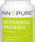 INNOPURE Lactobacillus Acidophilus & Prebiotic 120 Capsules (1 Capsule Daily) 5 Billion CFU + FOS & Inulin Powder for Gut Health