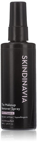 Skindinavia Makeup Remover Water-free Oil-free Paraben-free Hypoallergenic 100% Active Ingredients Vitamin E Lifts Makeup Away - 4 Ounce - 118 Ml, 4 Ounce