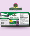 Nature'S Answer Milk Thistle Capsules 60 Count - 80% Silymarin Seed Extract