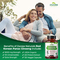 Zazzee Usda Organic Red Korean Panax Ginseng 20:1 Extract, 8000 Mg Strength, 5% Ginsenosides, 120 Vegan Capsules, Standardized
