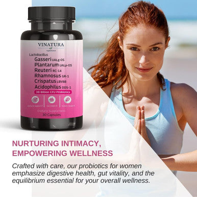 Vinatura Lactobacillus Rhamnosus, Reuteri, Gasseri, Plantarum, Crispatus, Acidophilus Probiotics - 38 Billion Cfu *Usa Made & Tes
